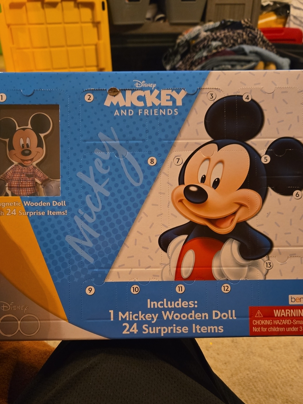 Disney Mickey and Friends Wooden Doll Set - Blue, Red, Black